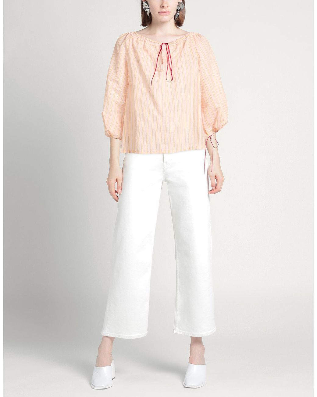 .., merci italia Pink Top Cotton, Polyester