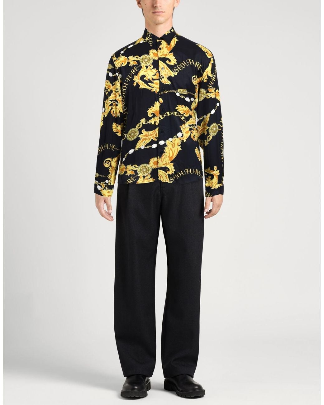 Versace Jeans Couture Gray Shirt for men