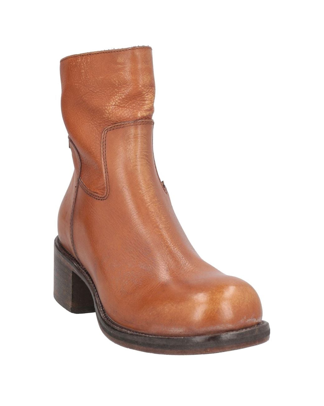 Moma Brown Ankle Boots Calfskin