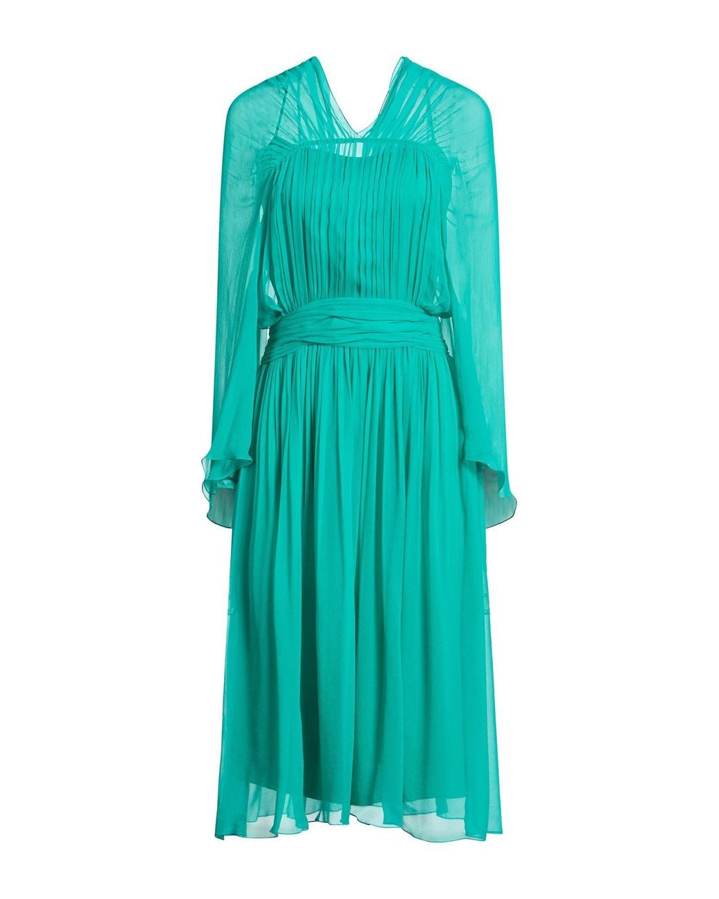Alberta Ferretti Green Midi Dress