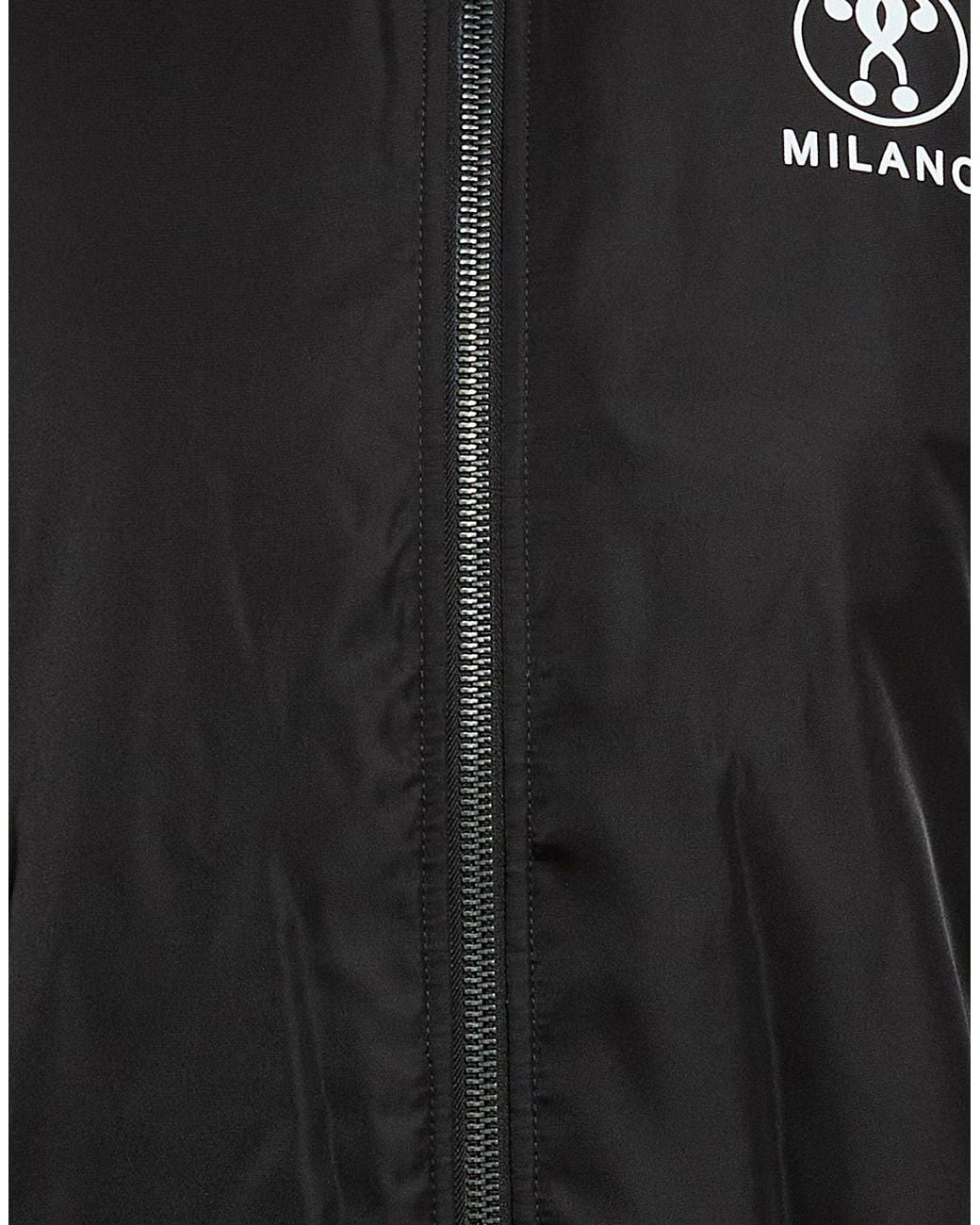 Moschino Black Jacket Polyamide for men