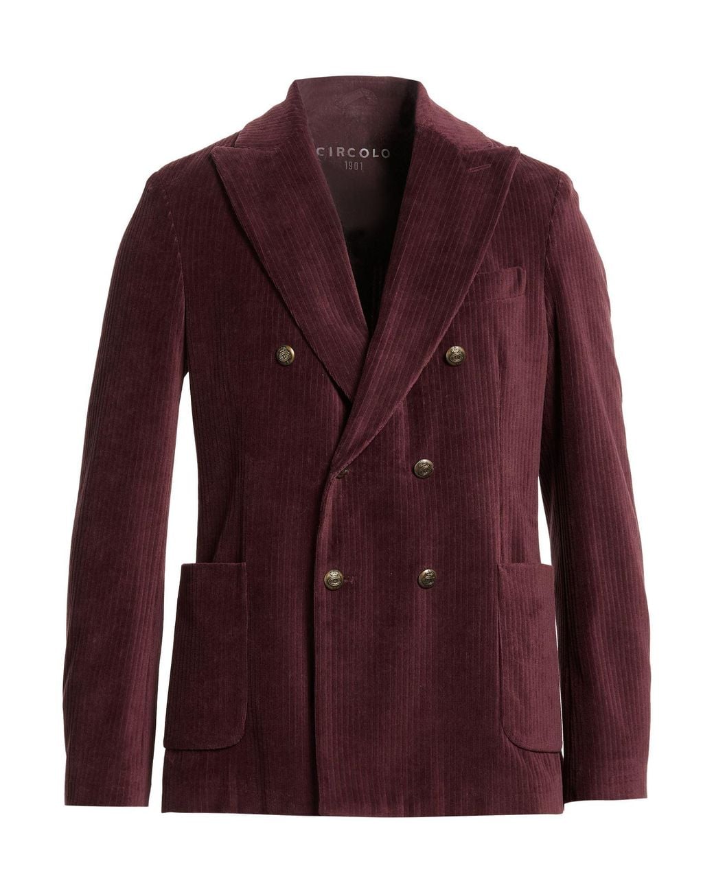 Circolo 1901 Purple Blazer Cotton, Polyester for men