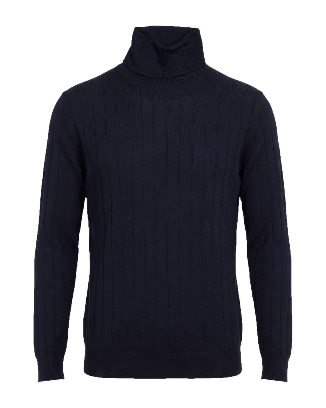 L.b.m. 1911 Blue Midnight Turtleneck Virgin Wool for men
