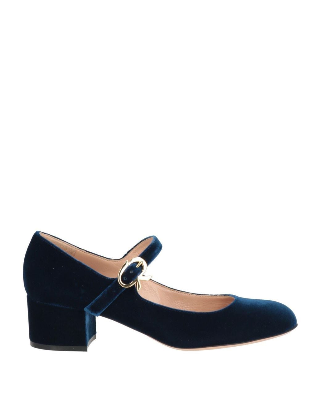 Gianvito Rossi Blue Pumps Textile Fibers