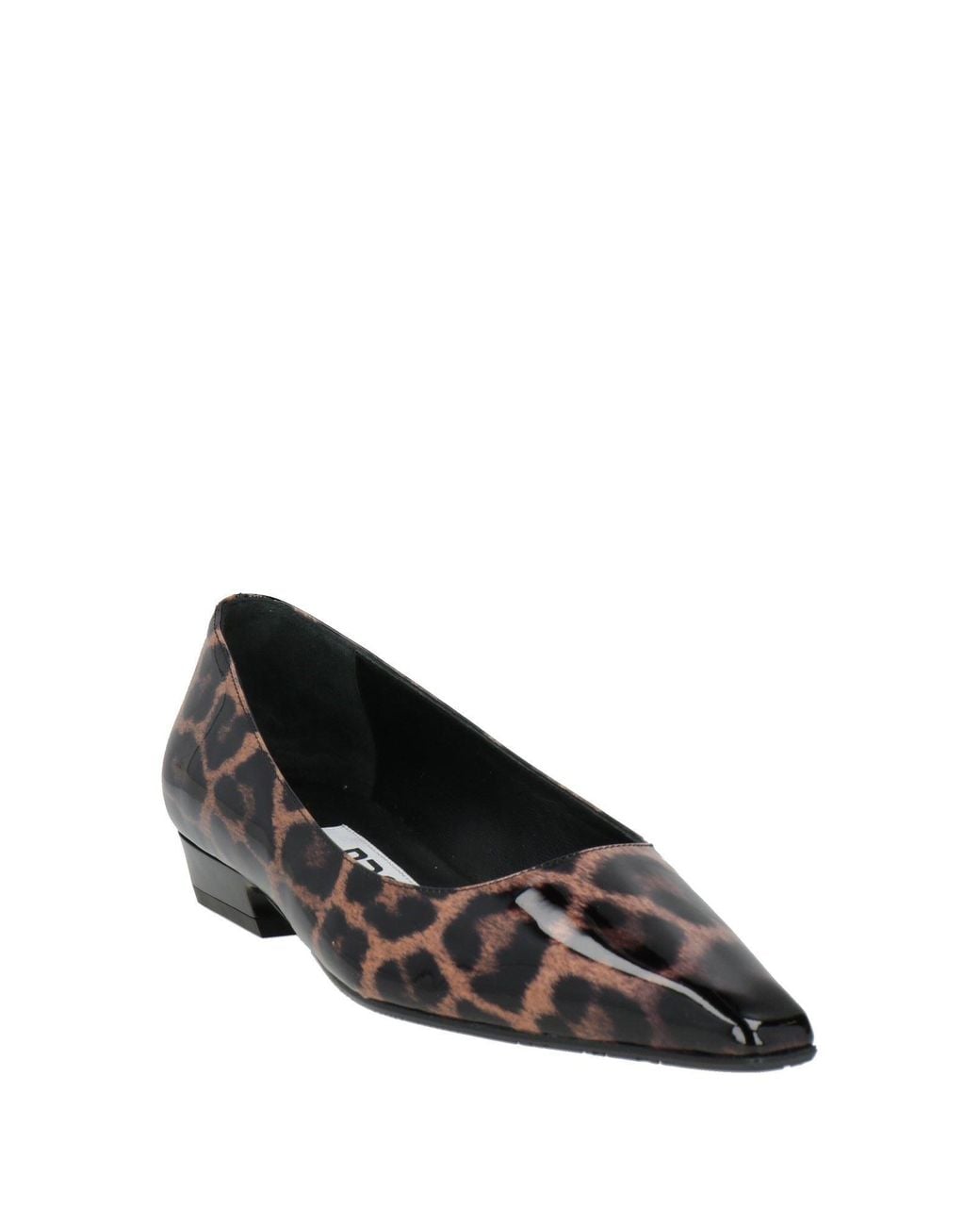 Ras Black Ballet Flats Leather