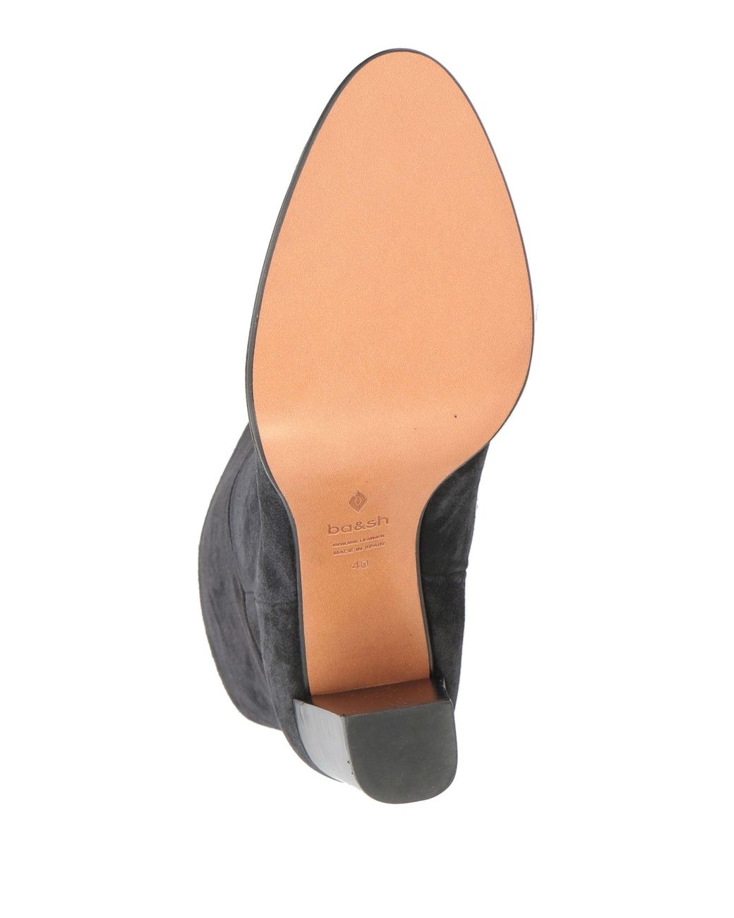 Ba&sh Black Charcoal Ankle Boots Leather