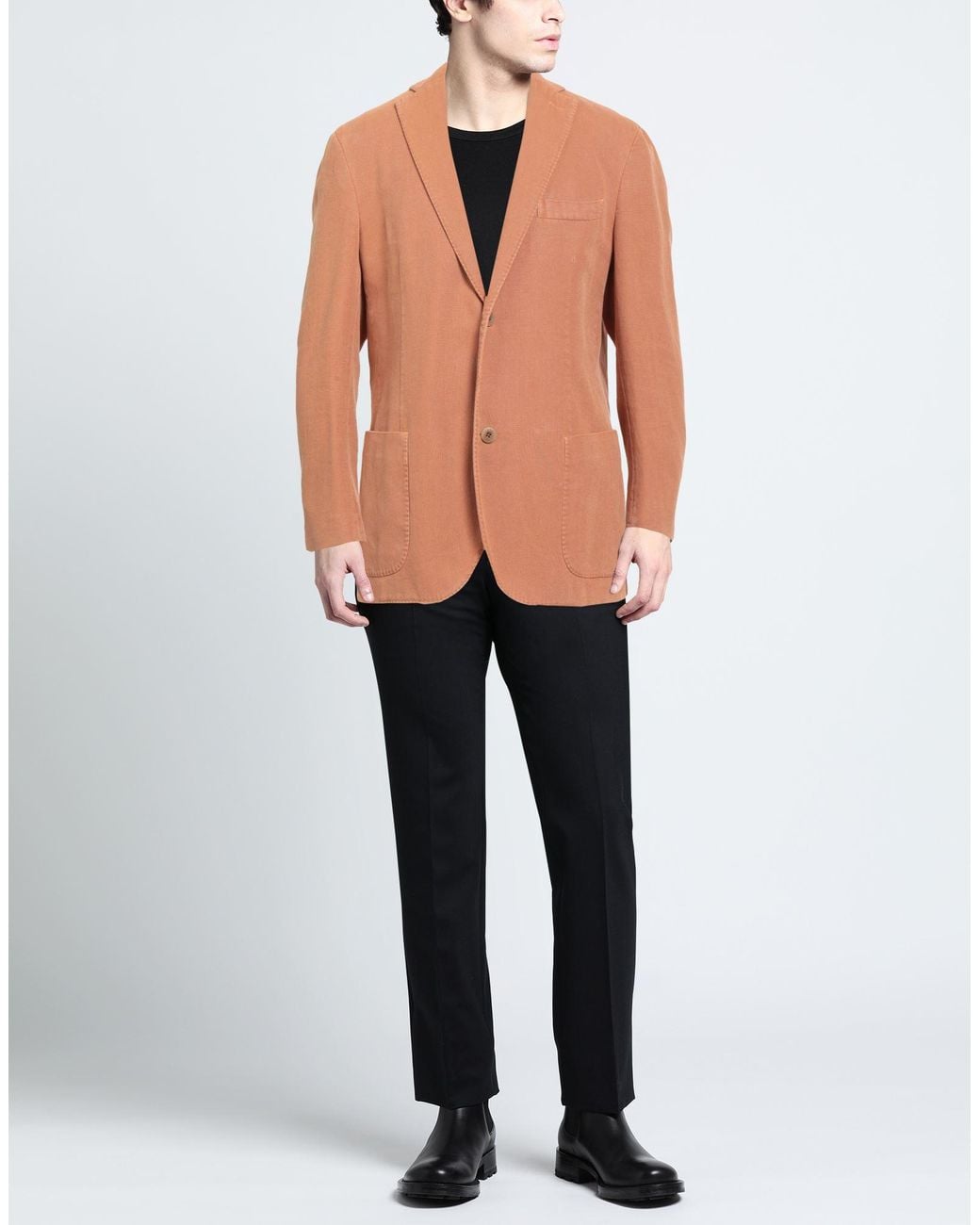 Montedoro Brown Blazer for men