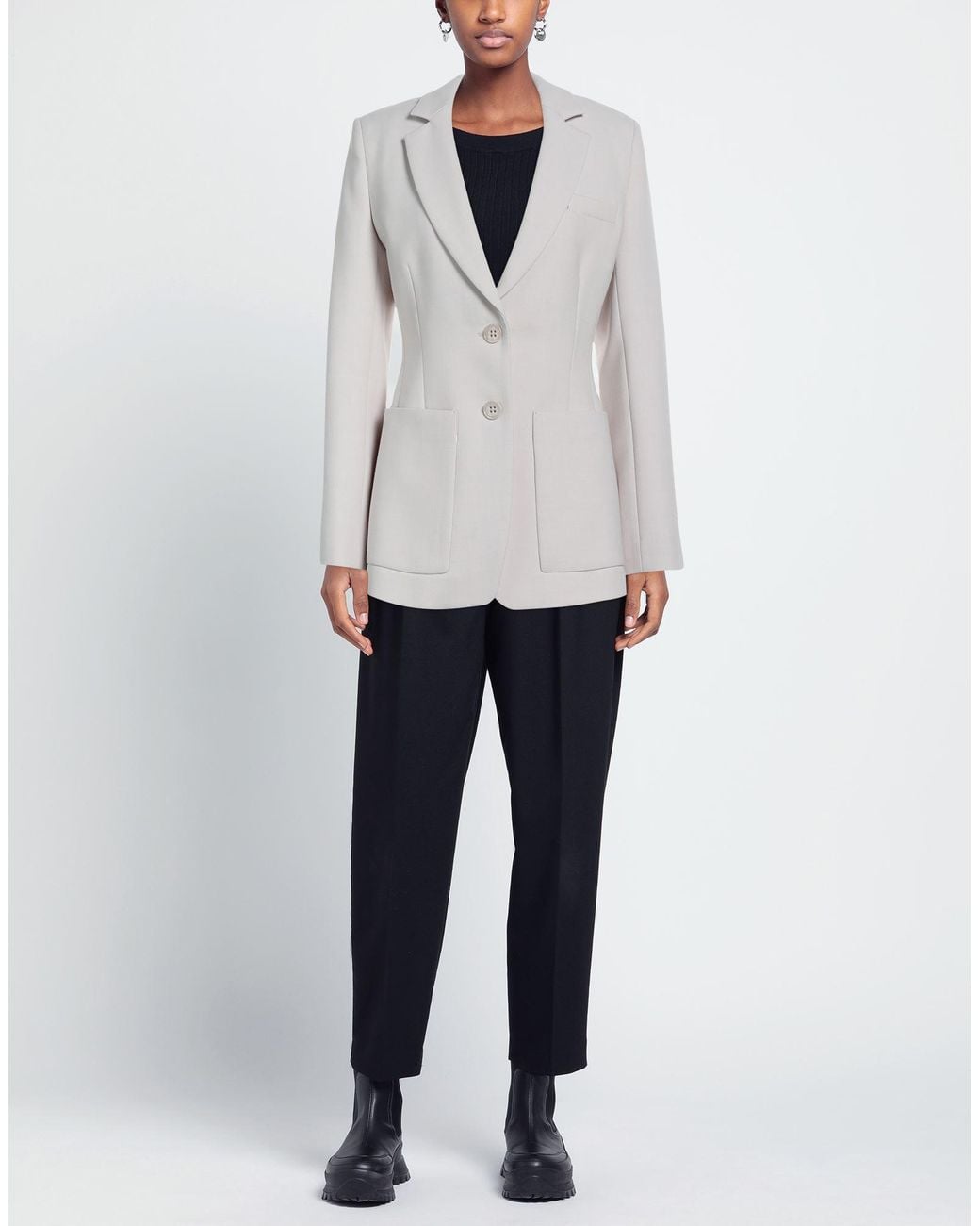 Dorothee Schumacher Gray Suit Jacket