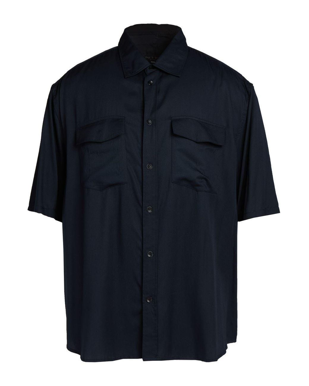 Rag & Bone Blue Midnight Shirt Modal for men