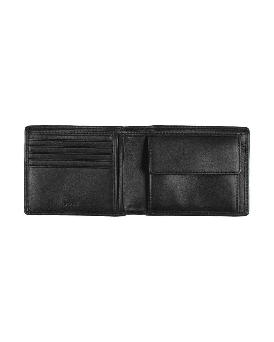 Billetera Boss de hombre de color Black