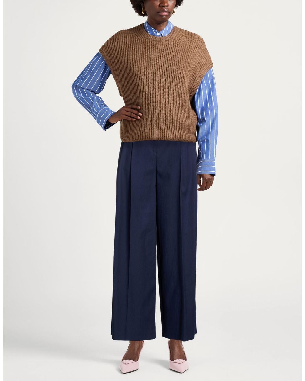 HUGO Blue Pants Lyocell, Cotton