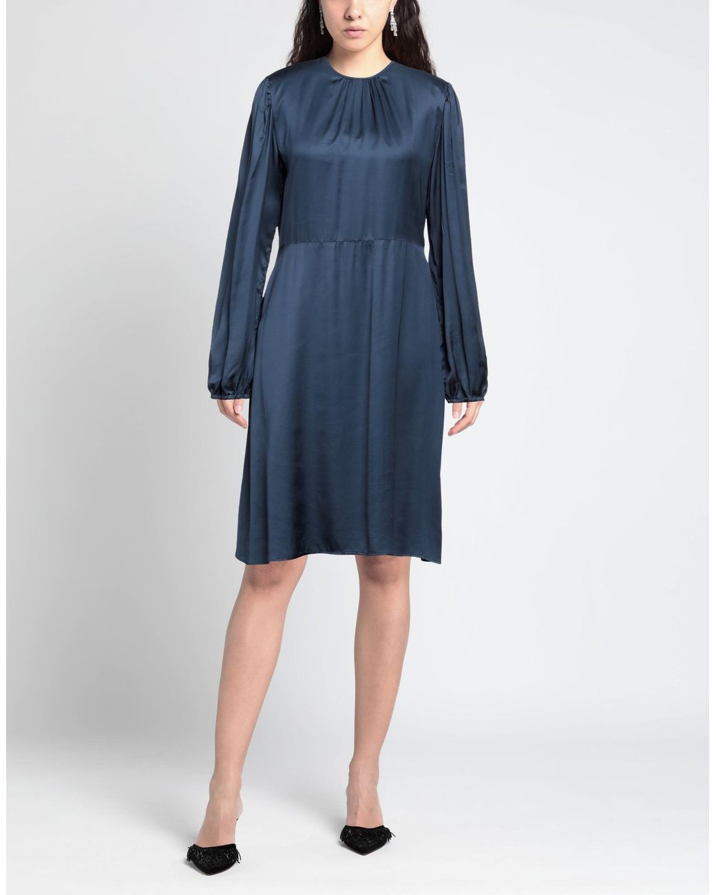Robert Friedman Blue Midi Dress
