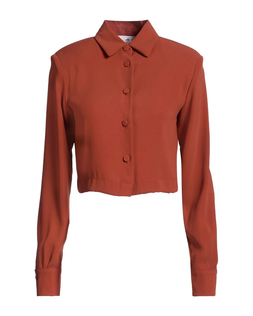 Compagnia Italiana Red Tan Shirt Polyester
