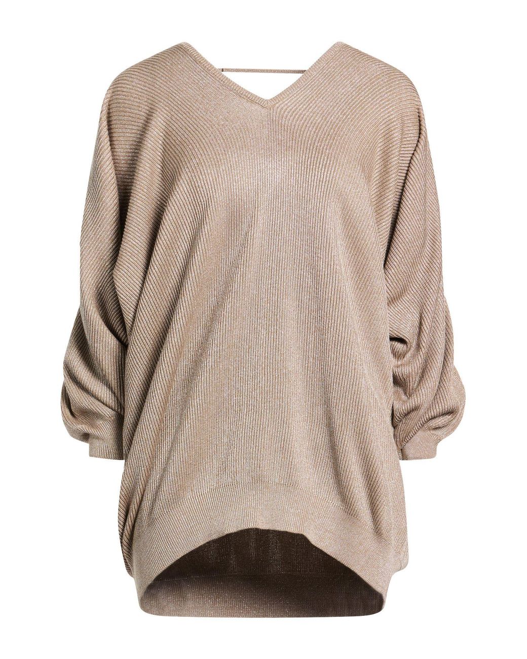 Brunello Cucinelli Natural Sweater Cotton, Viscose, Metallic Polyester
