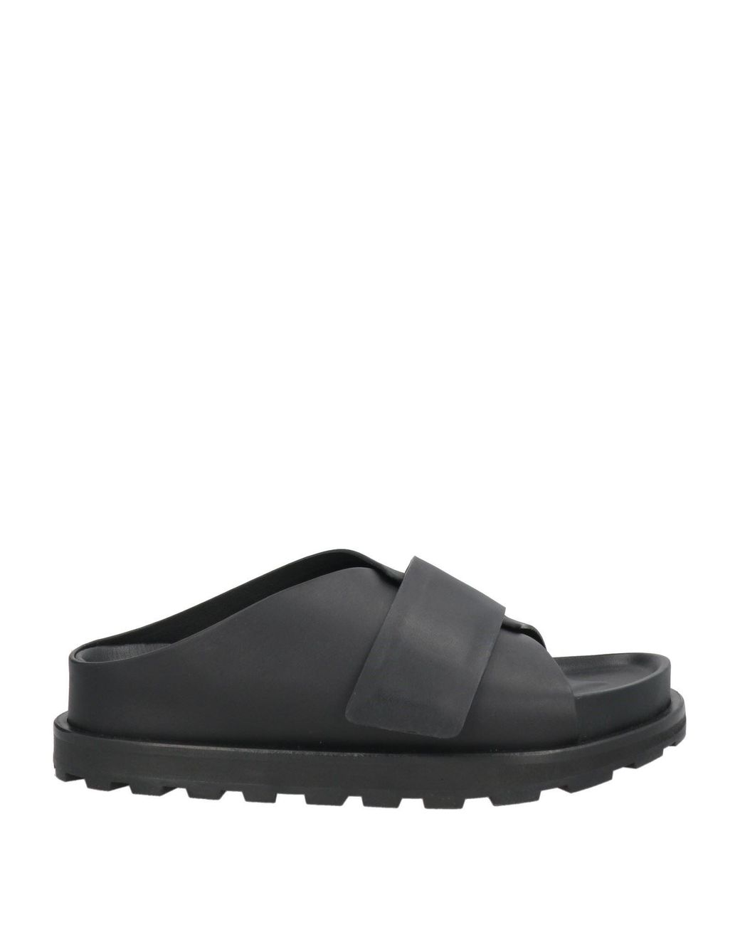 Jil Sander Gray Sandals Cowhide