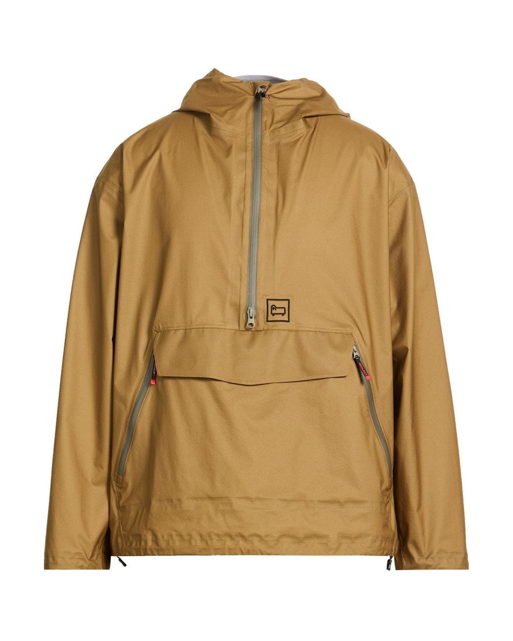 Woolrich Natural Khaki Jacket Polyamide for men