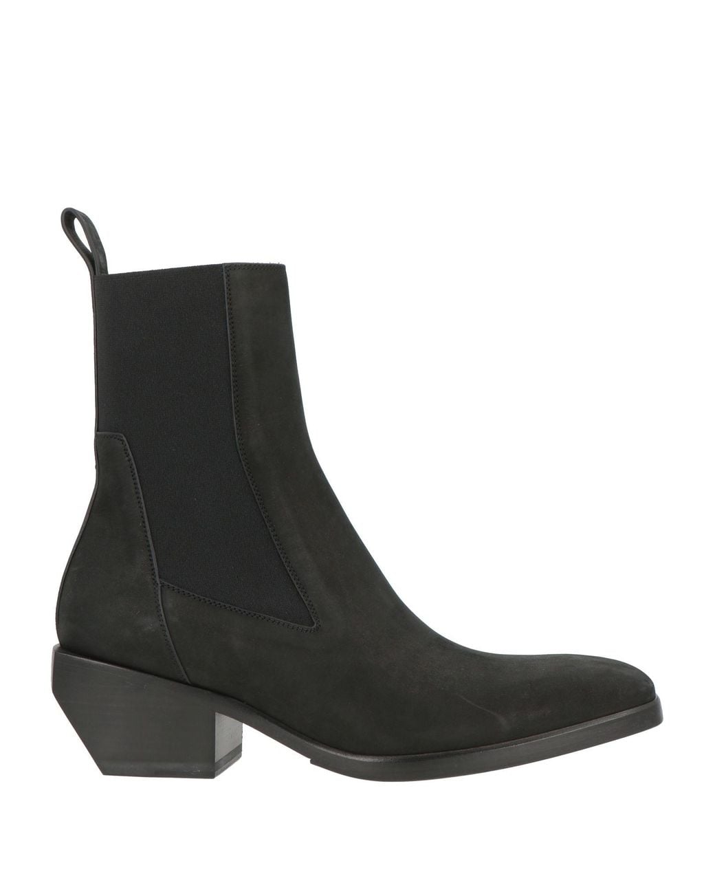 Rick Owens Black Ankle Boots Leather