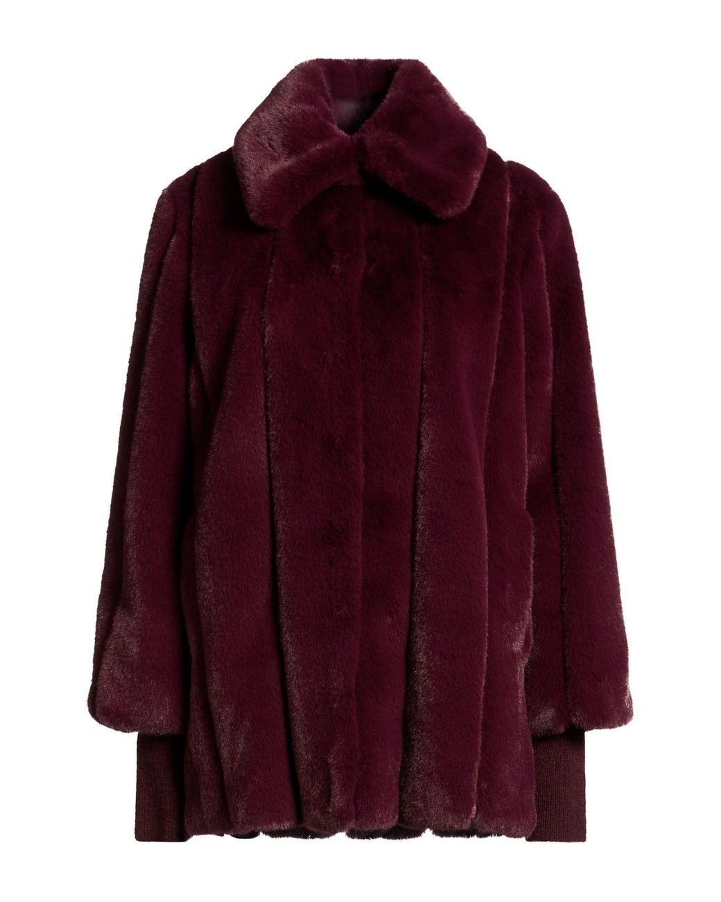 Patrizia Pepe Purple Shearling & Teddy