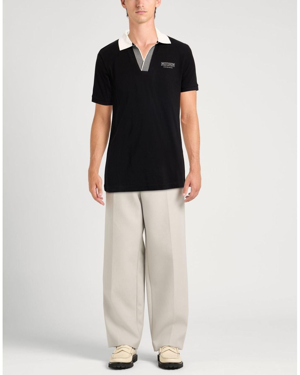 John Richmond Black Polo Shirt for men