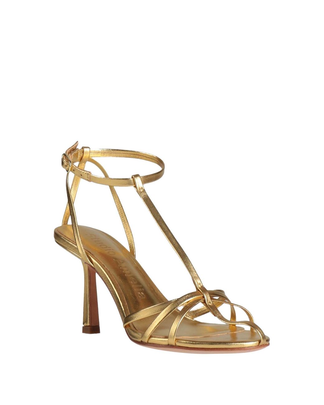 STUDIO AMELIA Metallic Sandals Leather