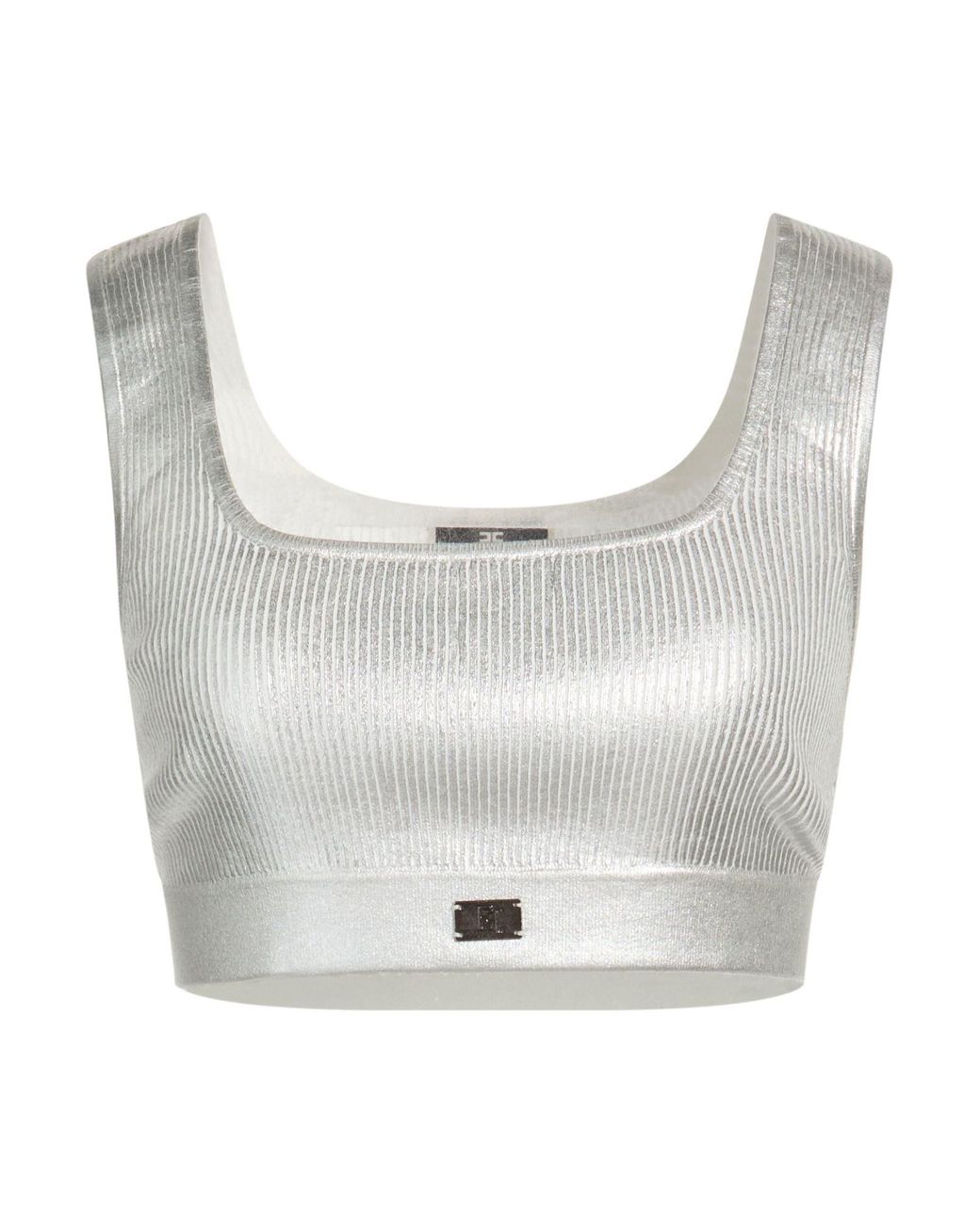 Elisabetta Franchi Gray Top