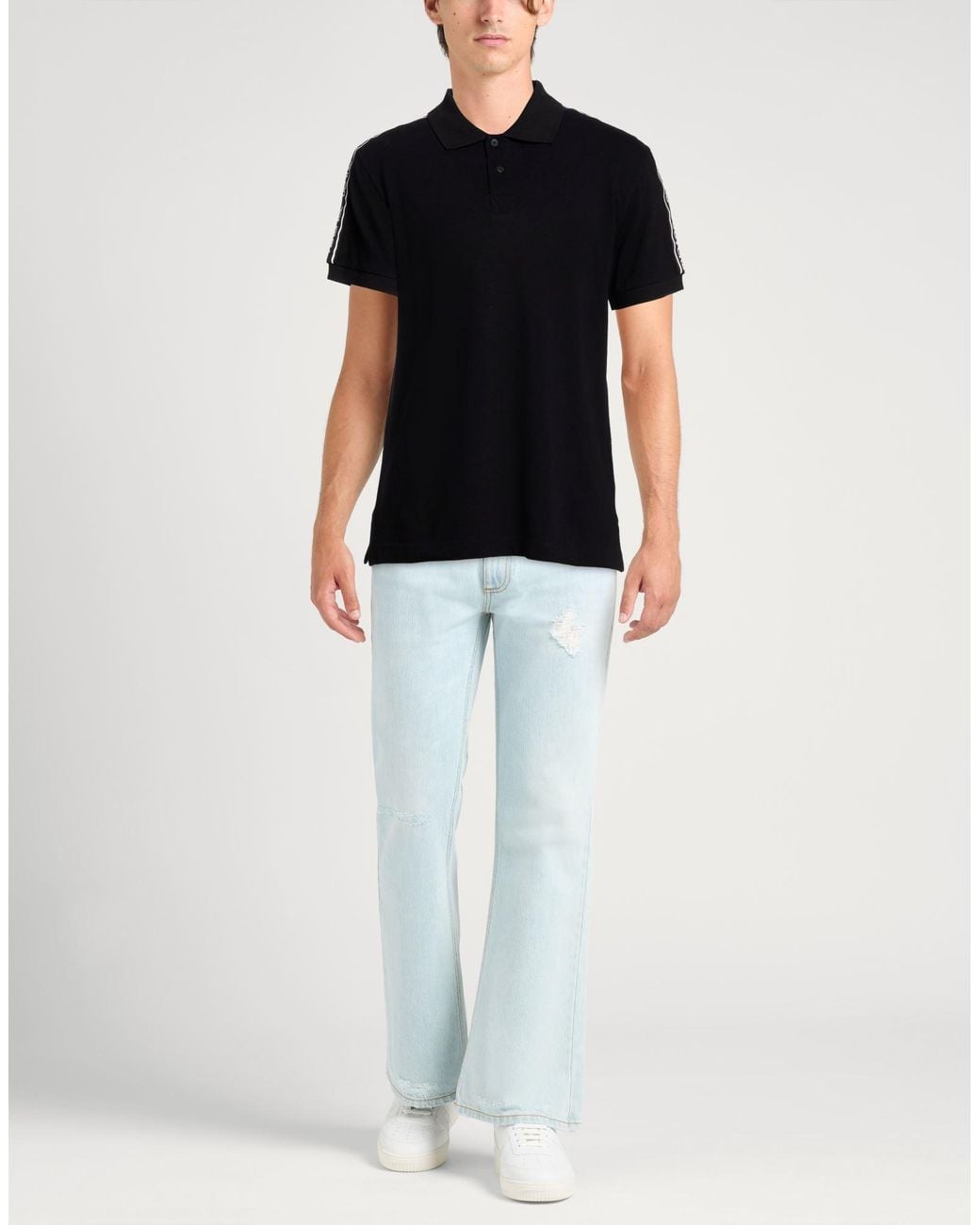 Versace Jeans Couture Black Polo Shirt for men