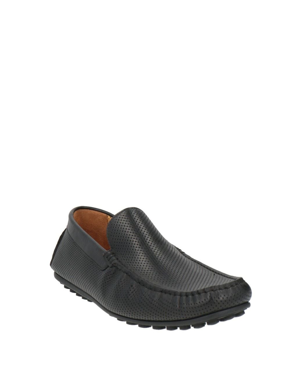 Testoni Black Loafers Leather for men