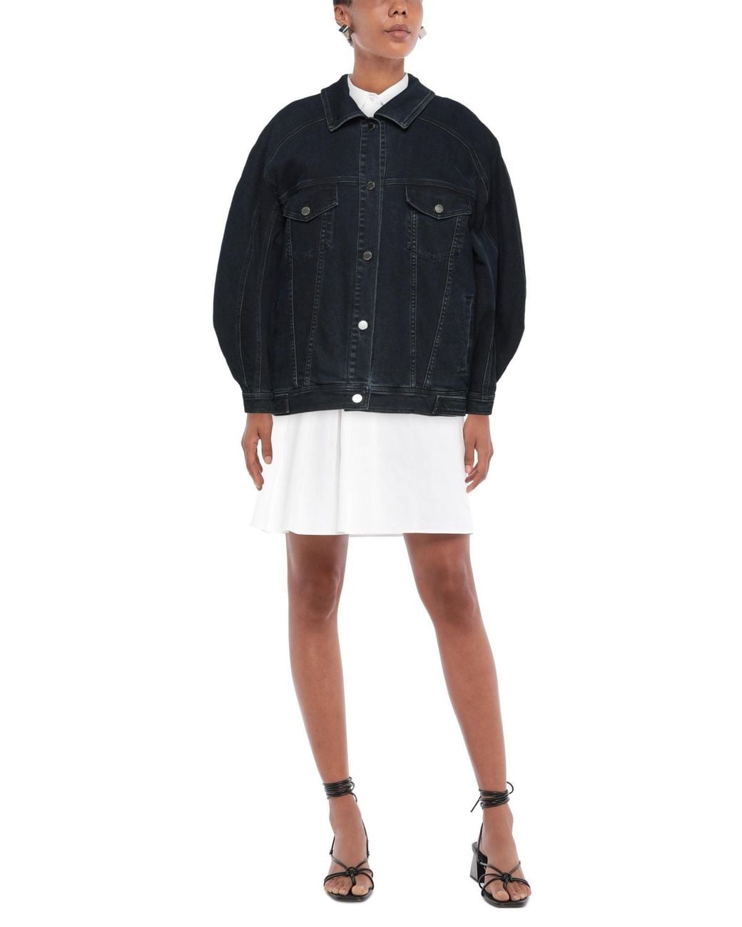 Alberta Ferretti Blue Denim Outerwear