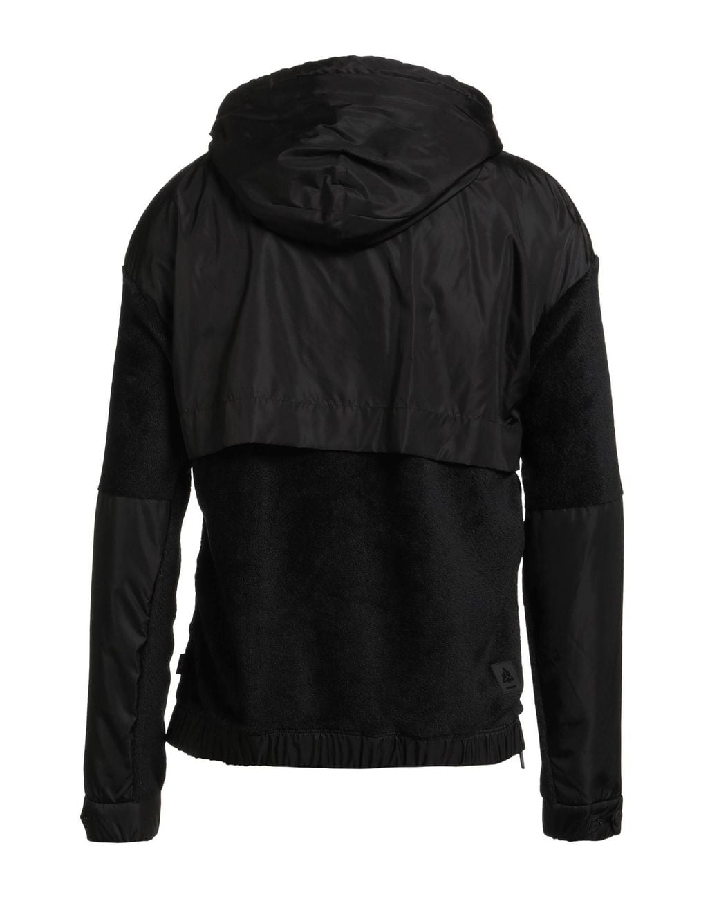 Moncler Black Jacket Polyester, Elastane for men