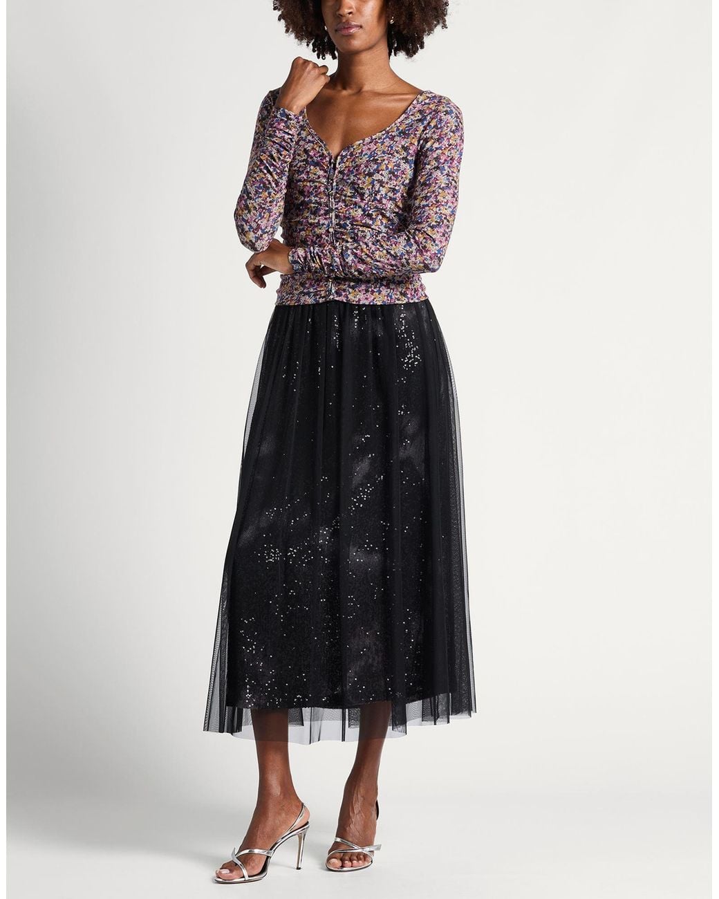 Liu Jo Black Midi Skirt