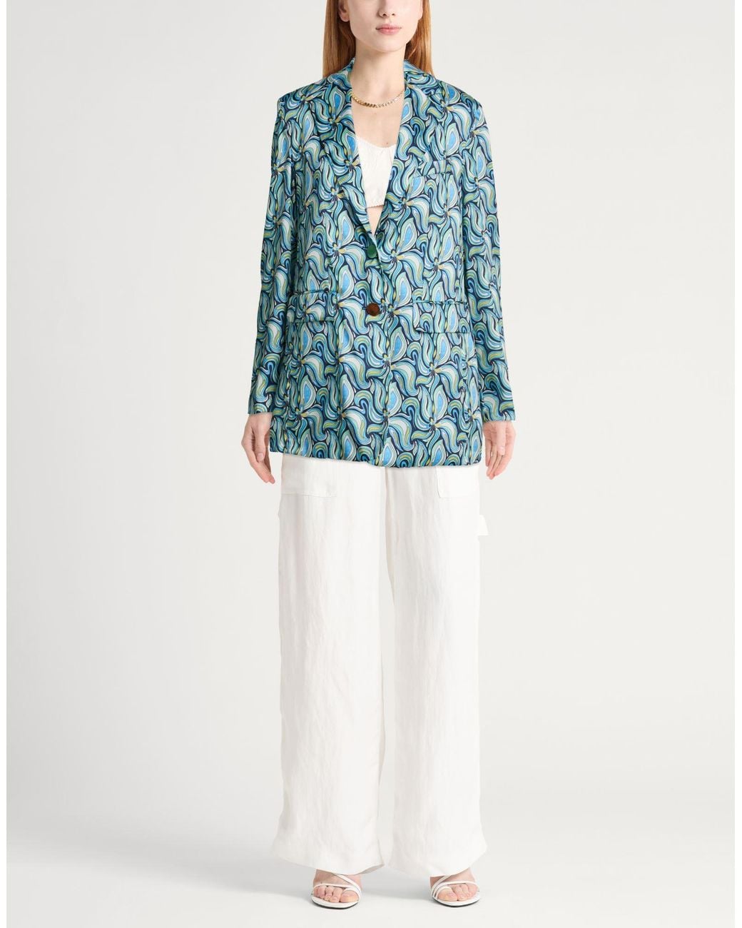 Maliparmi Blue Blazer Polyester