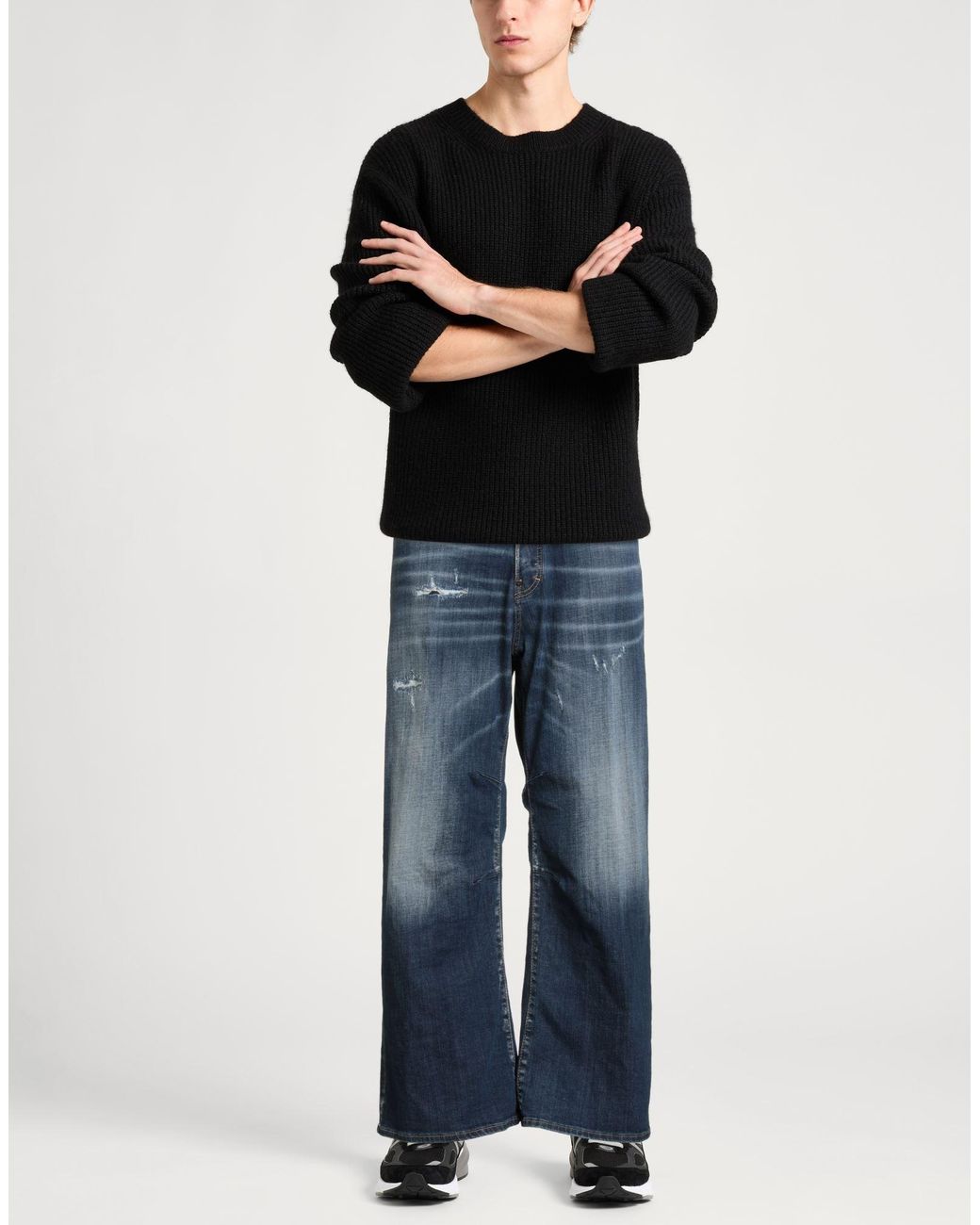 DSquared² Blue Jeans Cotton, Elastane, Calfskin for men