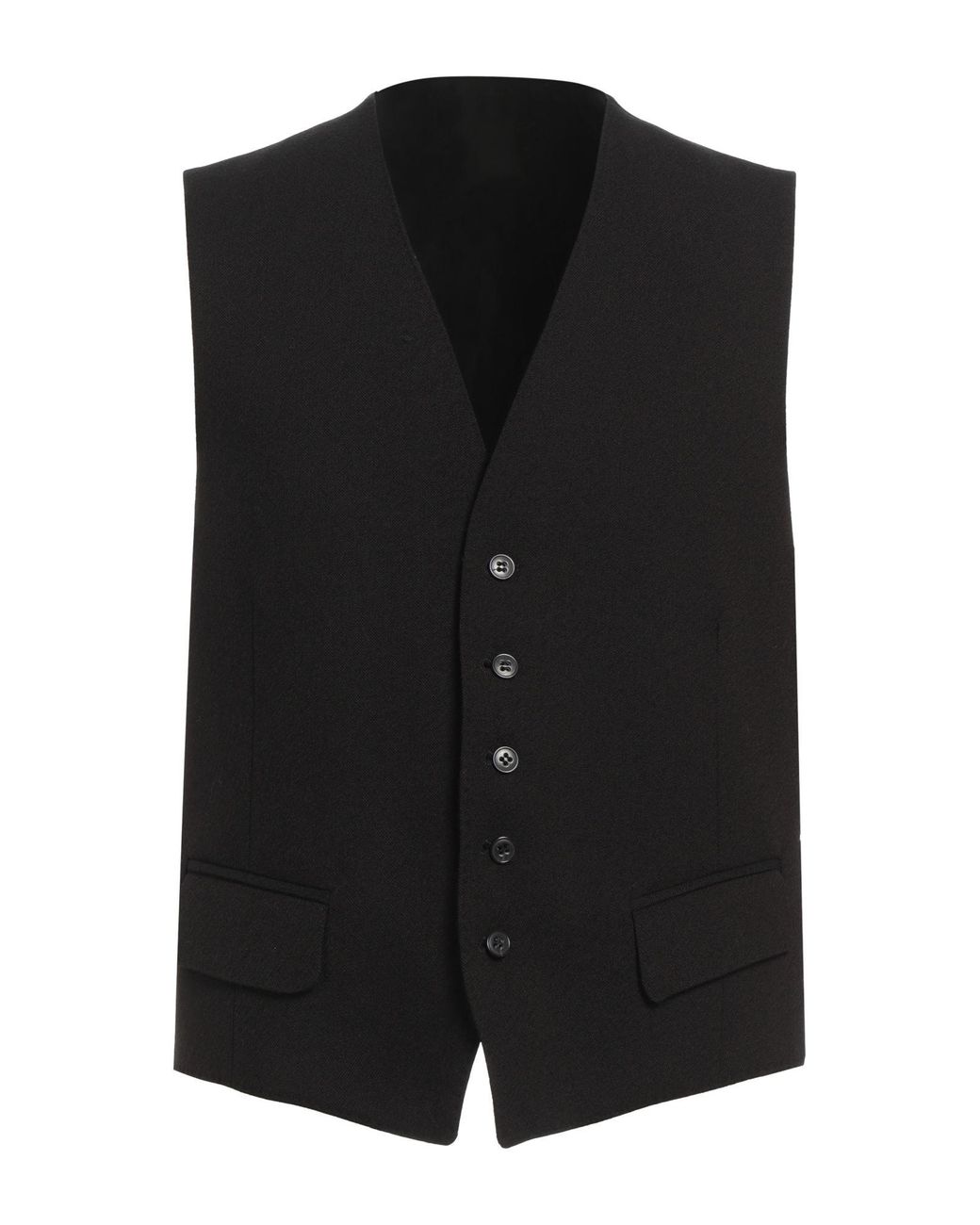 Brian Dales Black Tailored Vest Wool for men
