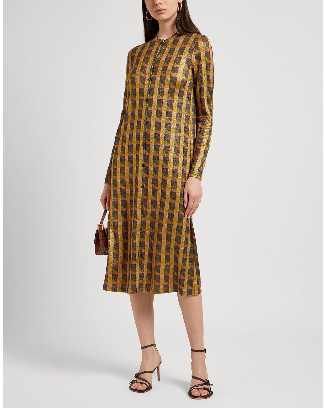 Siyu Natural Midi-Kleid