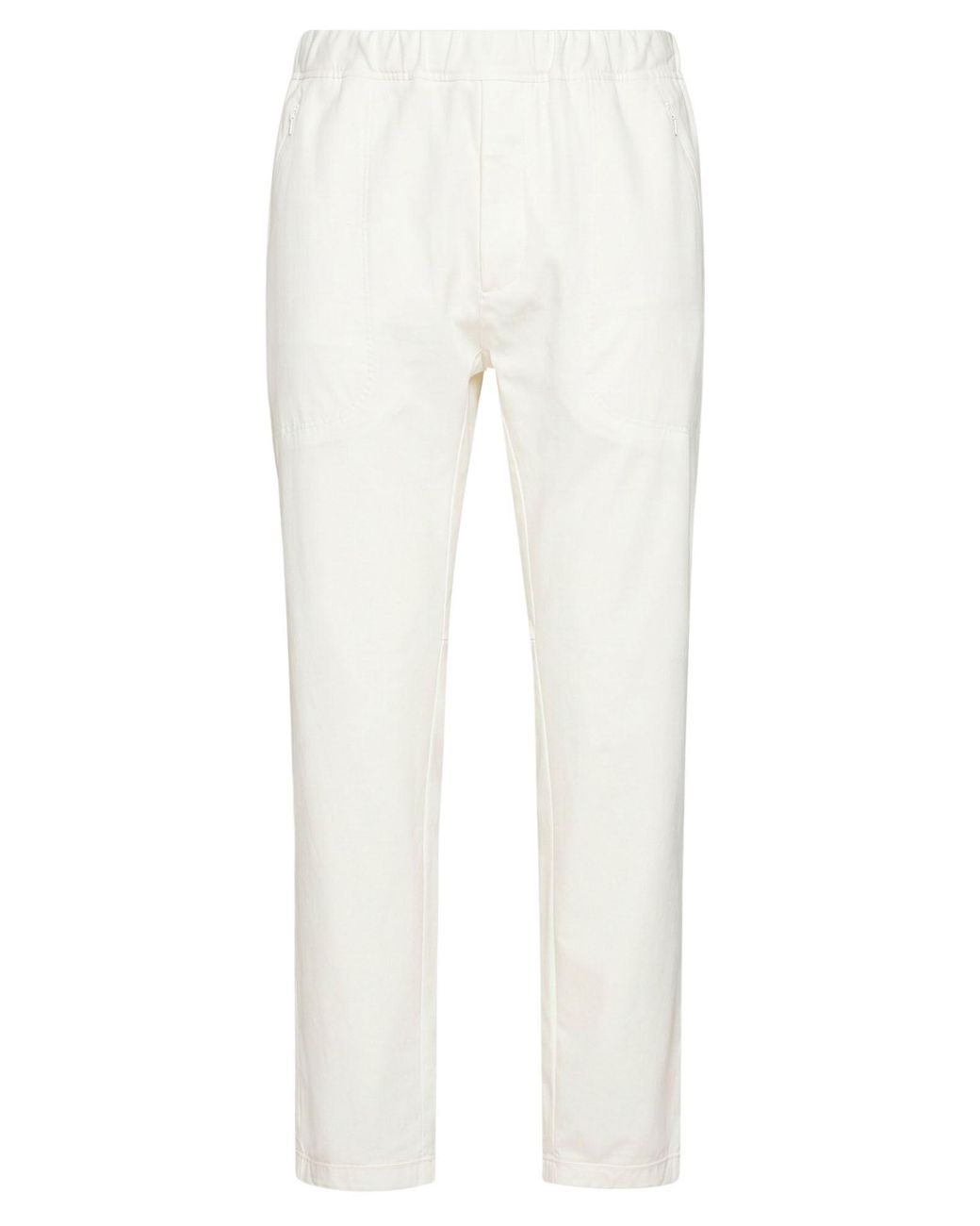 Lardini White Pants Cotton, Polyamide, Elastane for men
