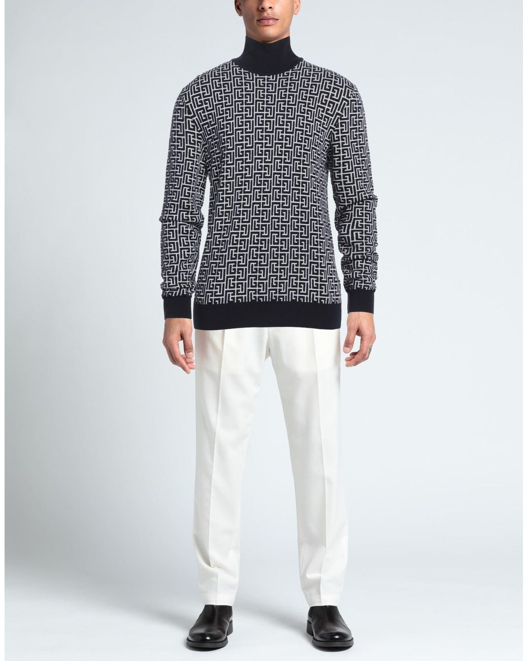 Balmain Blue Turtleneck for men