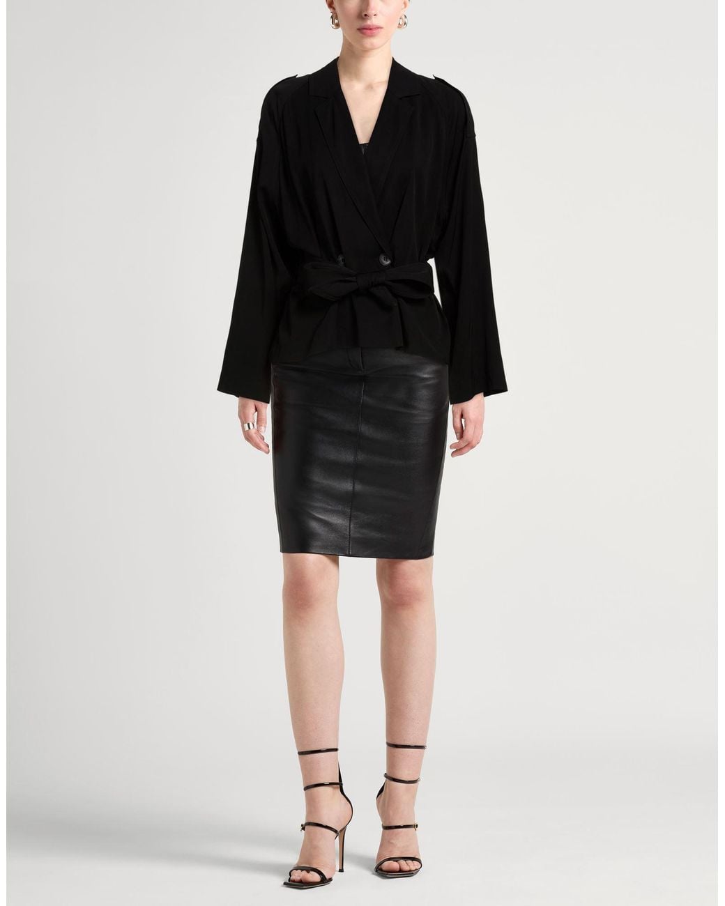 8pm Black Blazer Viscose