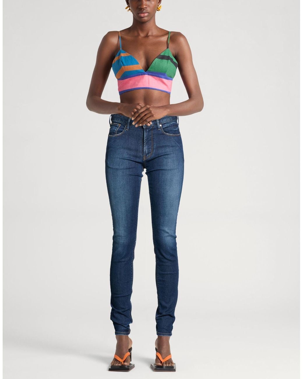 Armani Jeans Blue Jeans Cotton, Elastane