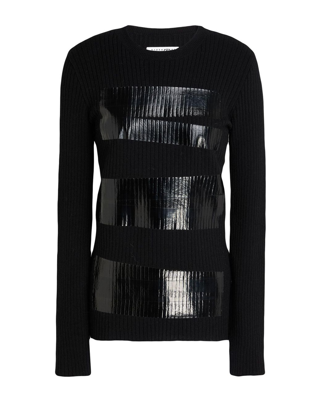 MM6 by Maison Margiela Black Sweater Virgin Wool, Polyamide