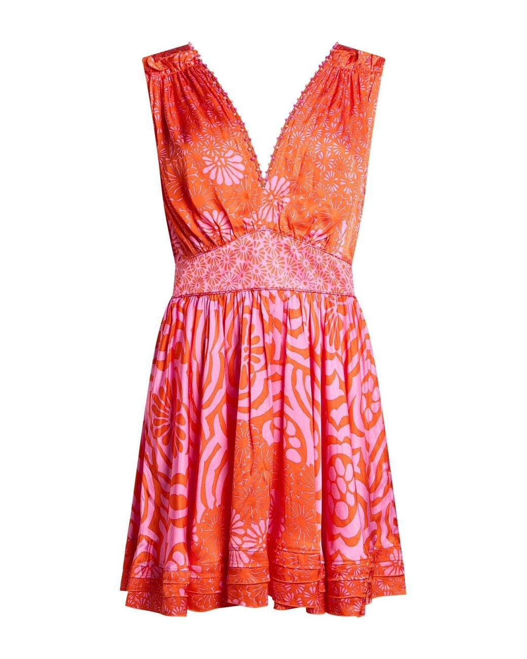 Poupette Red Mini Dress Viscose