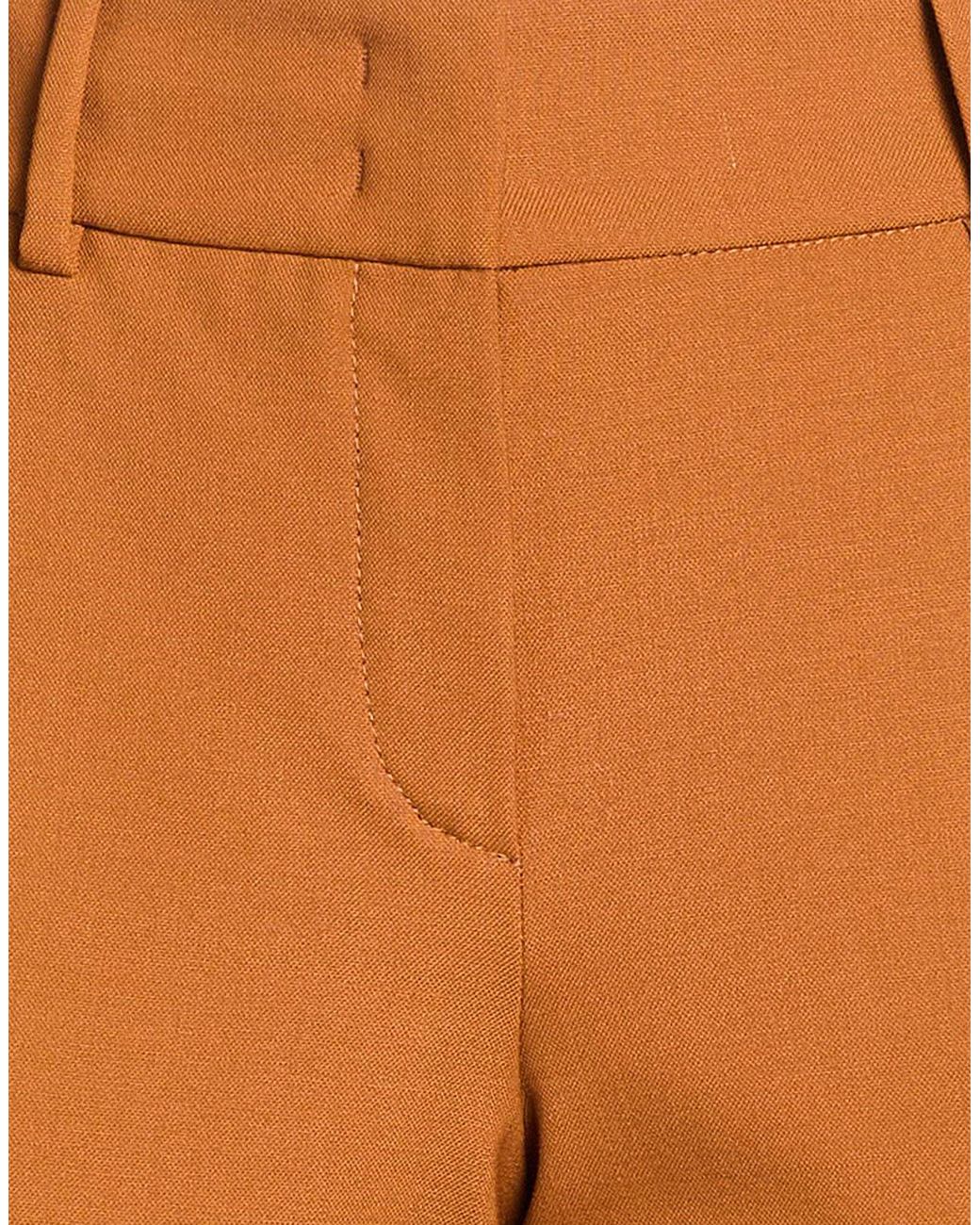 Windsor. Orange Pants Virgin Wool, Eco Polyester