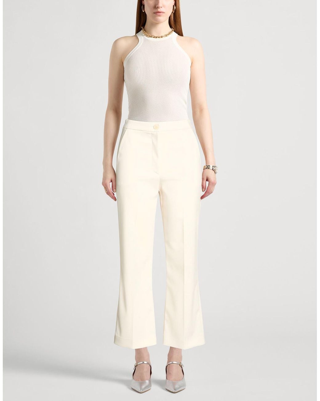 Patrizia Pepe White Trouser