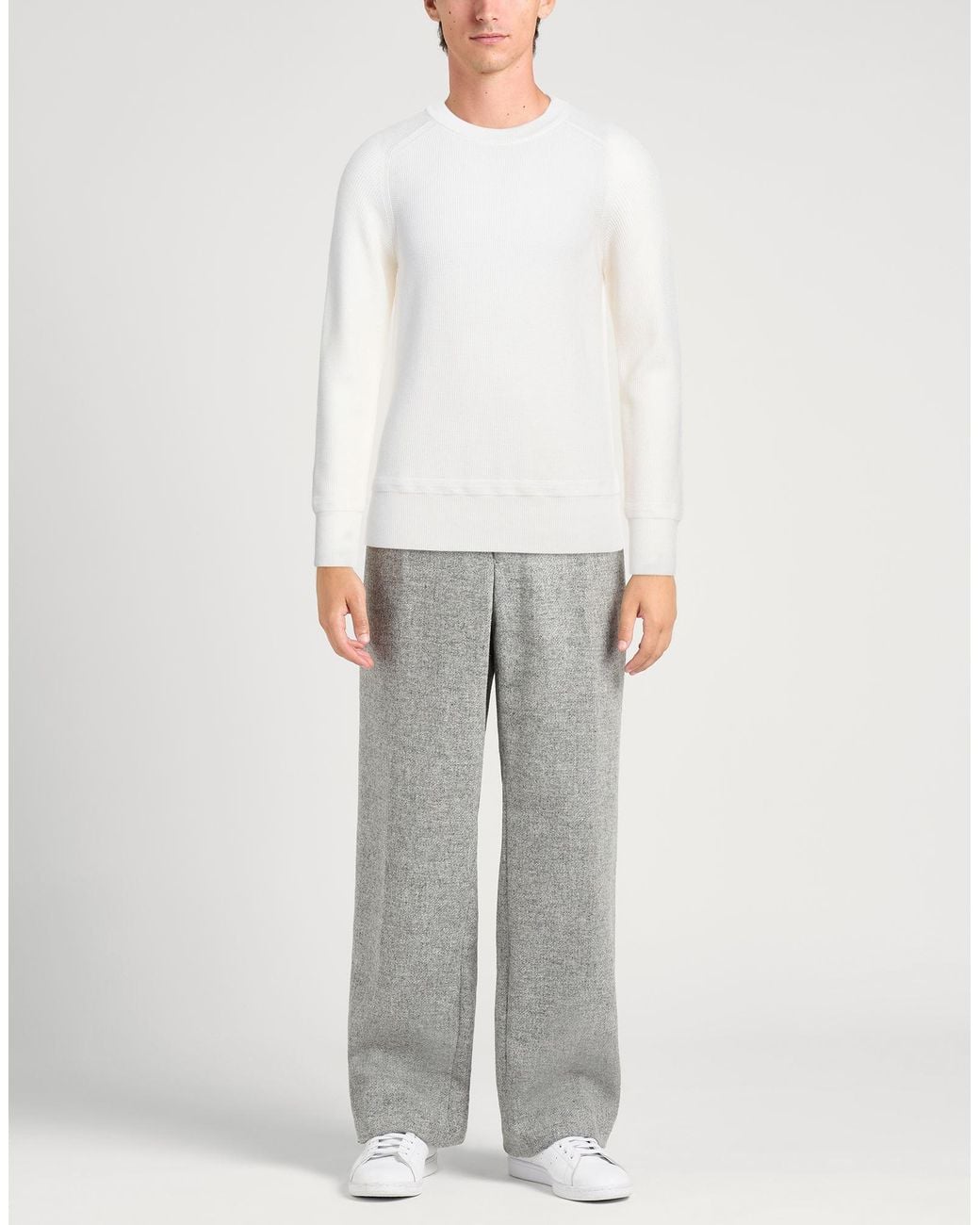 Kangra White Sweater Wool for men