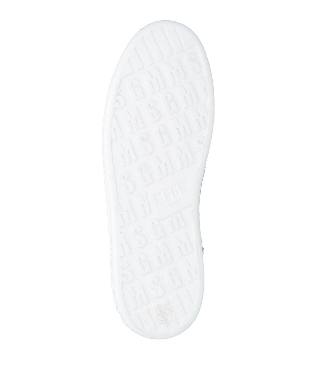 MSGM White Sneakers Leather for men