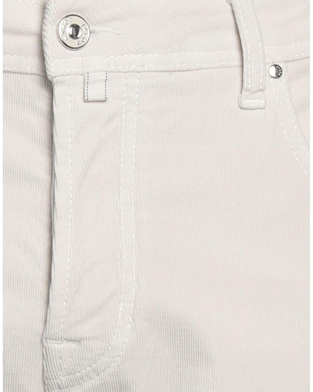 Jacob Cohen Gray Pants Cotton, Elastane for men