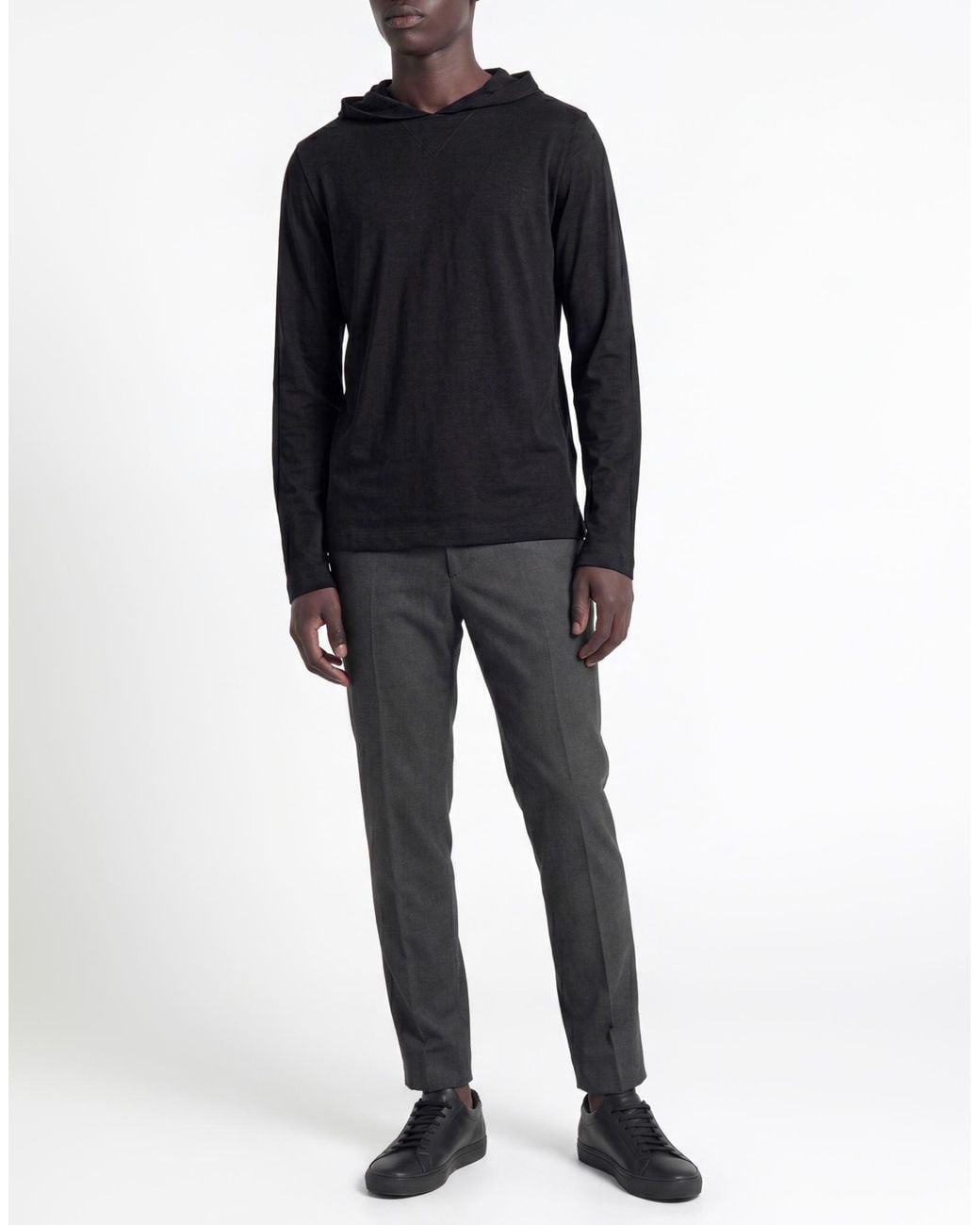 Zanone Black T-Shirt for men