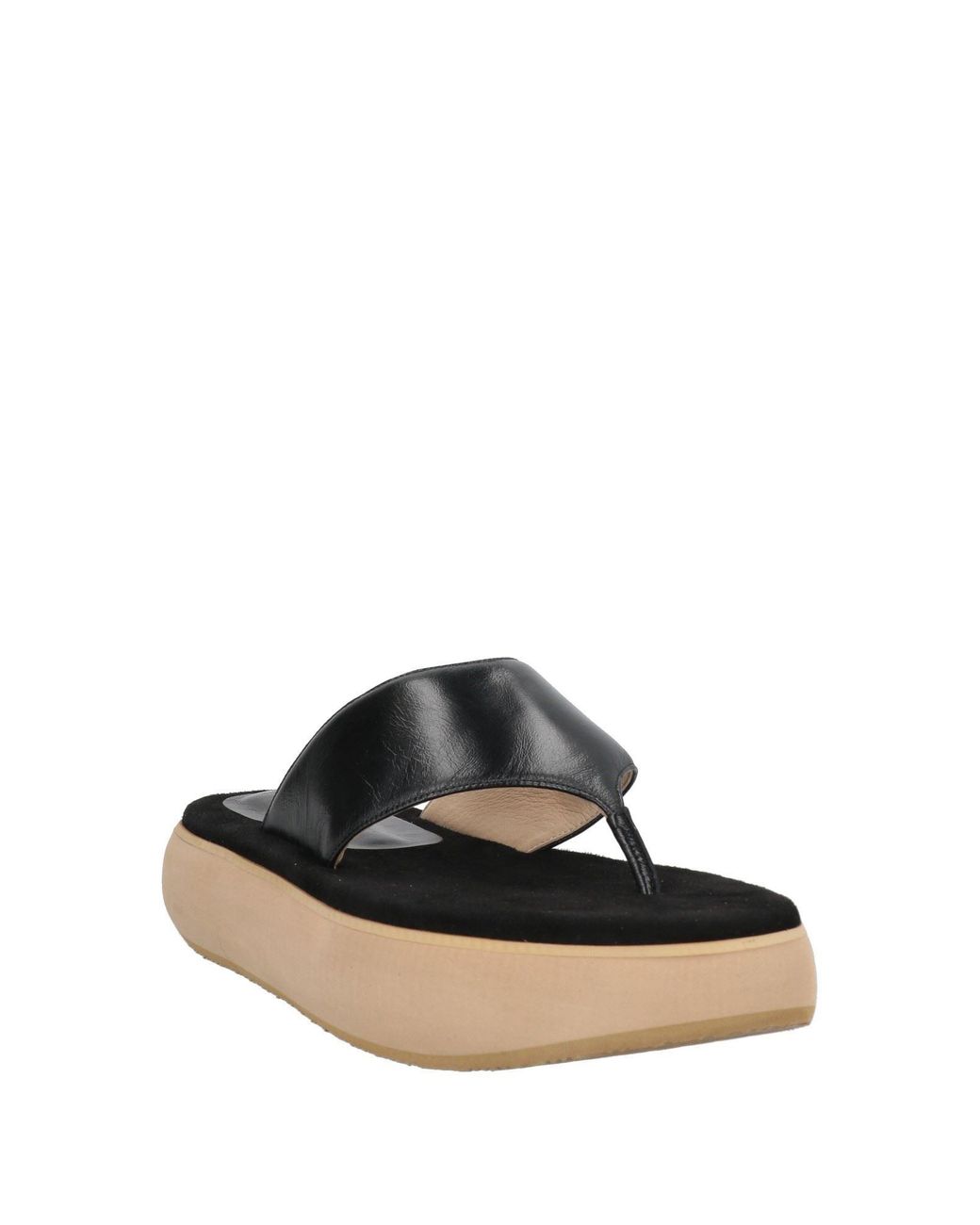 OSOI White Thong Sandal Cow Leather