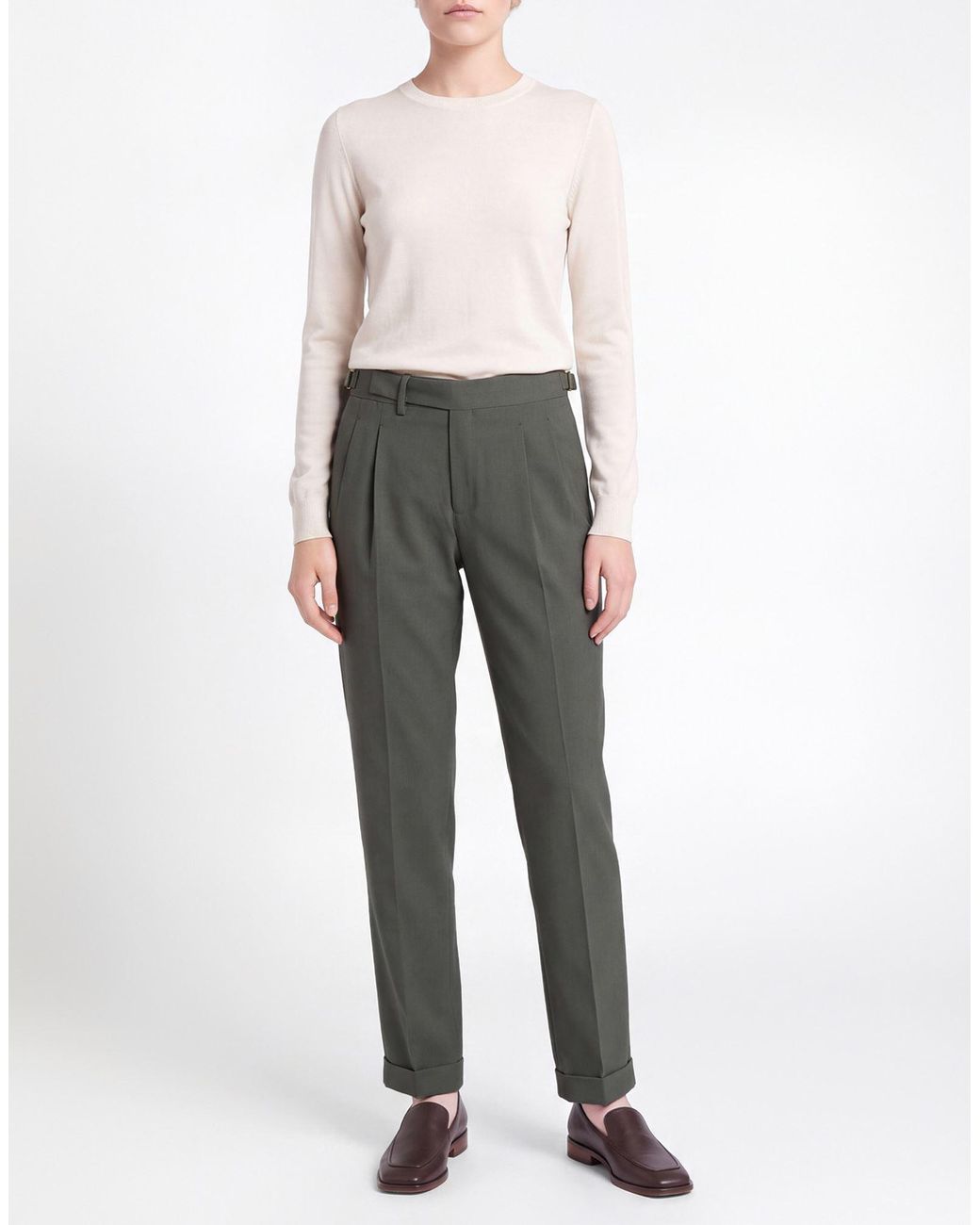 Briglia 1949 Gray Pants Virgin Wool, Polyamide, Elastane