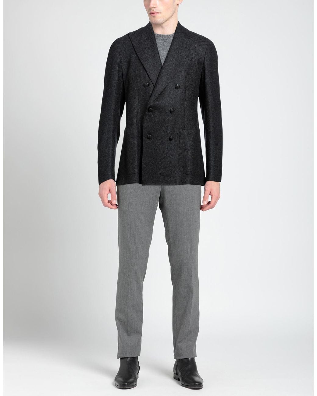 Tagliatore Black Suit Jacket for men