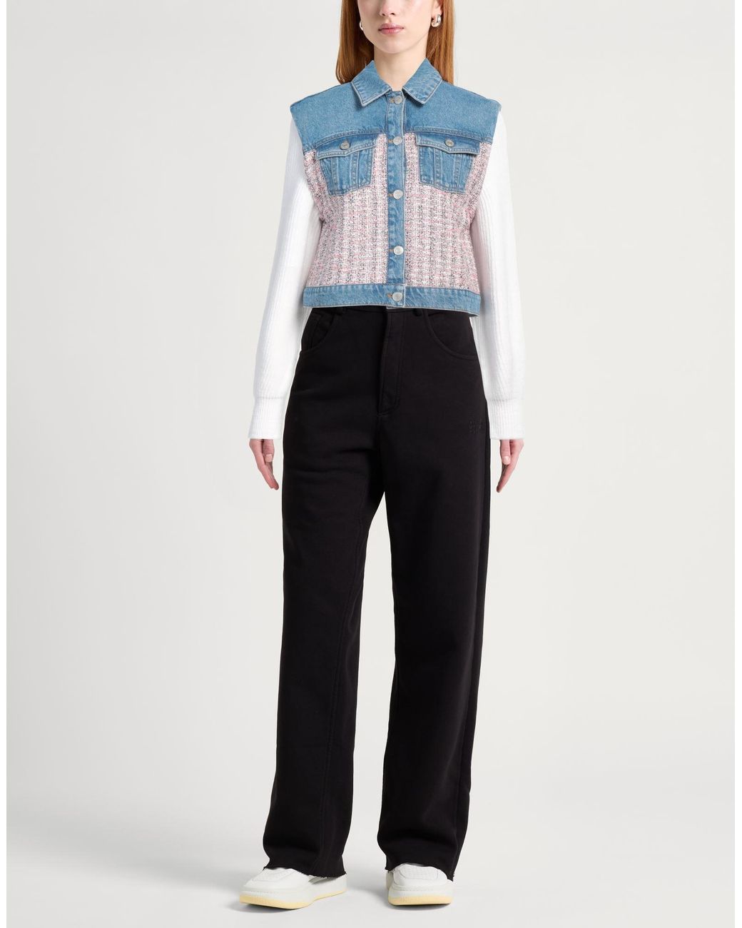 Maje Blue Denim Outerwear